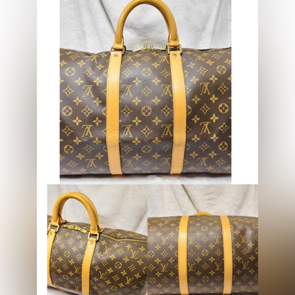 Authentic Louis Vuitton Keepall 50 luggage travel duffel bag - Picture 10 of 16